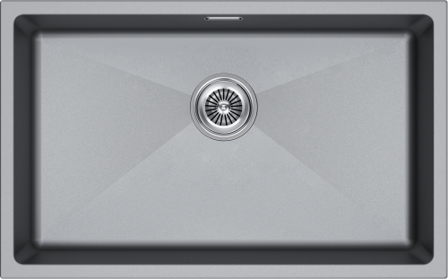 Кухонная мойка Paulmark LUMI 74UNI LU74-GRM 74х46 цвет серый металлик